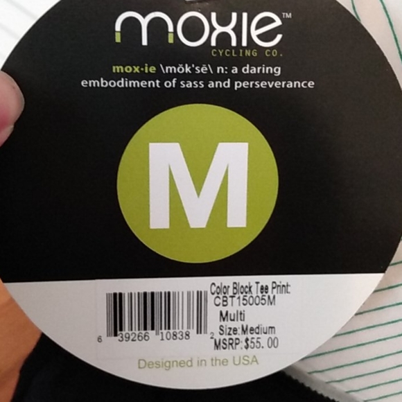 MOXIE Cycling athletic color block tee Medium - Picture 4 of 6